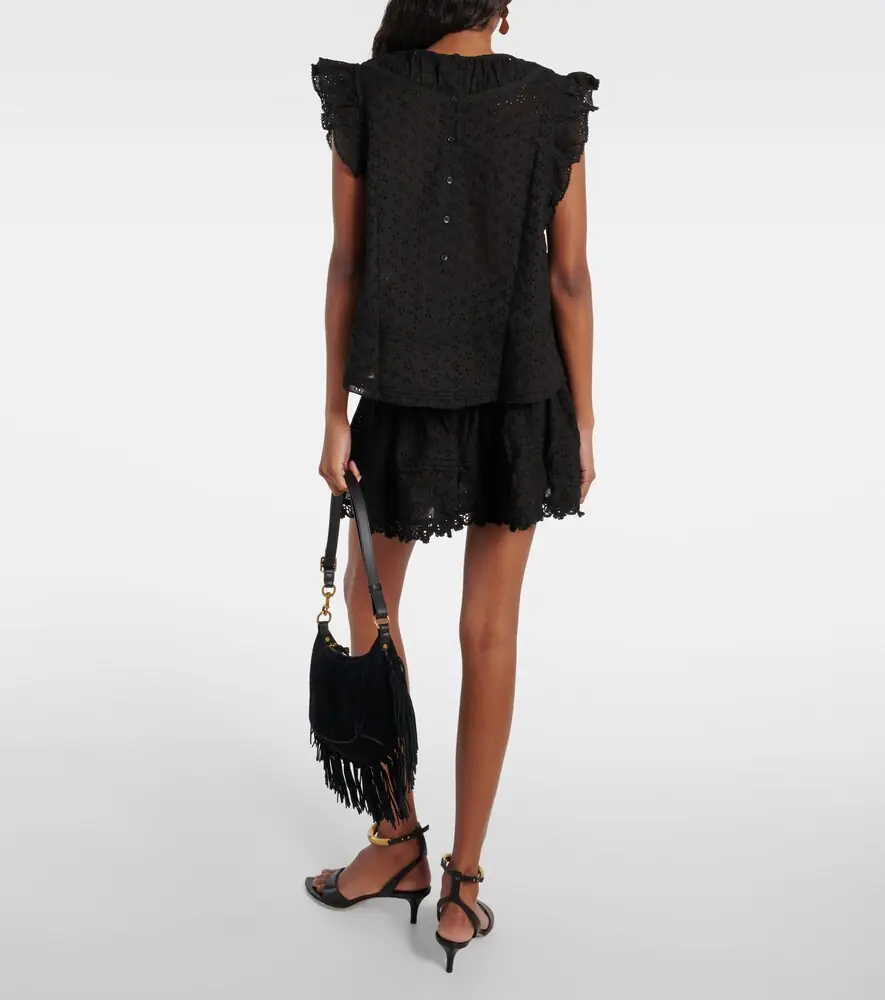 Poupette St Barth Galia ruffled top | Thumbnail 4