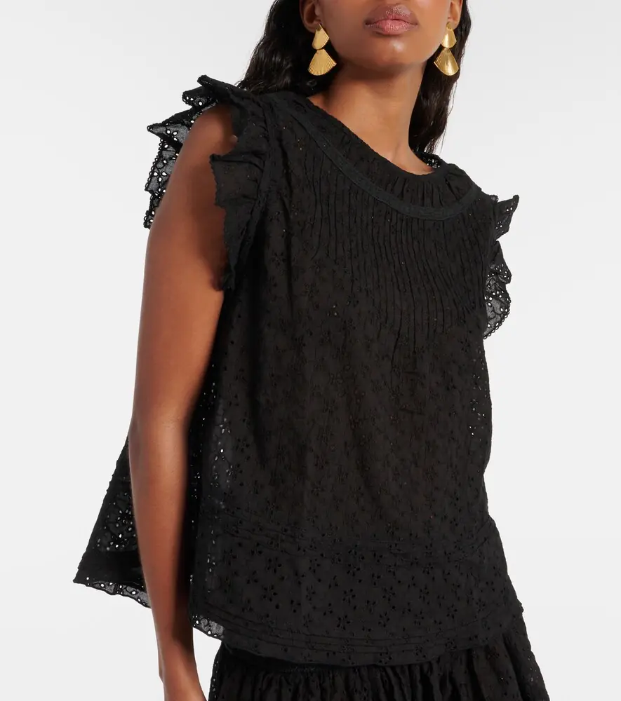 Poupette St Barth Galia ruffled top | Thumbnail 5