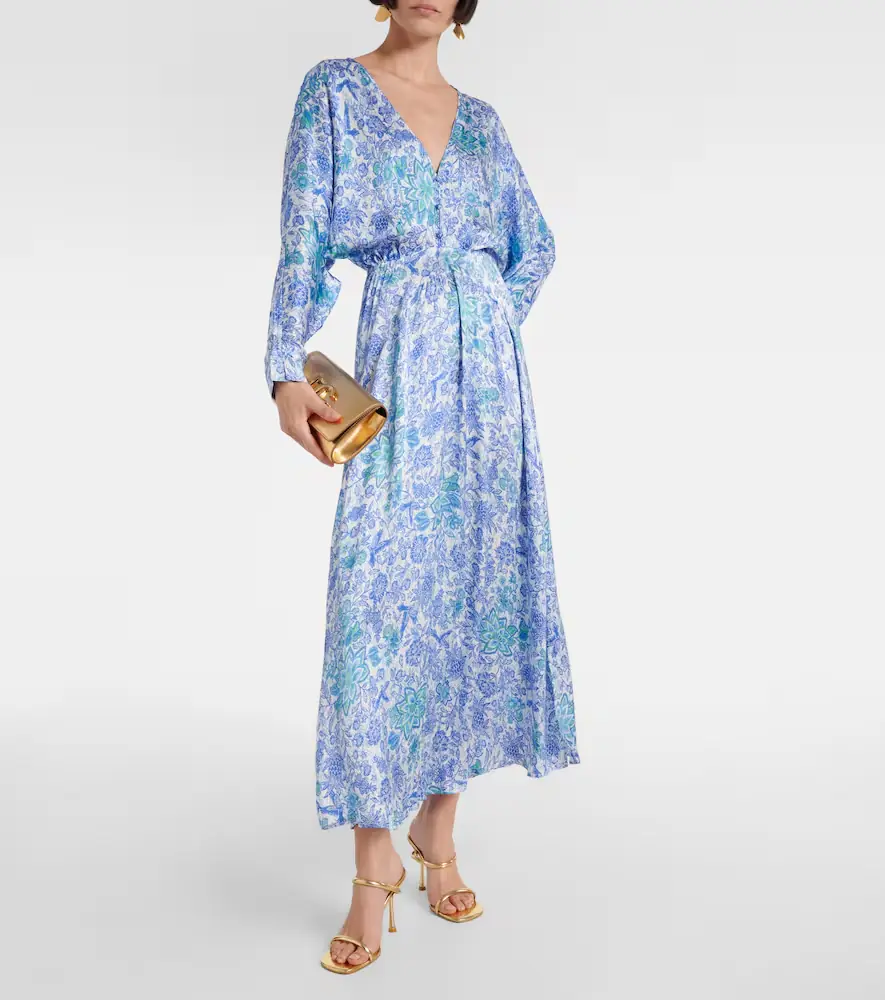 Poupette St Barth Printed midi dress | Thumbnail 3