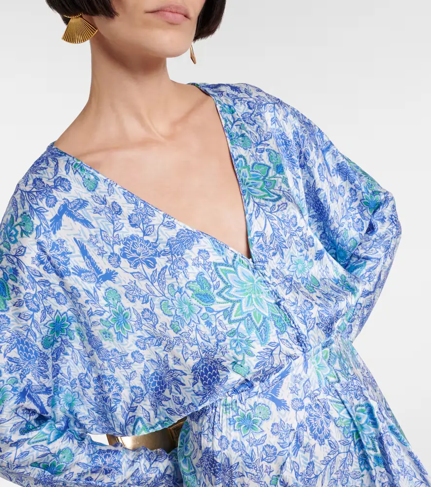 Poupette St Barth Printed midi dress | Thumbnail 4