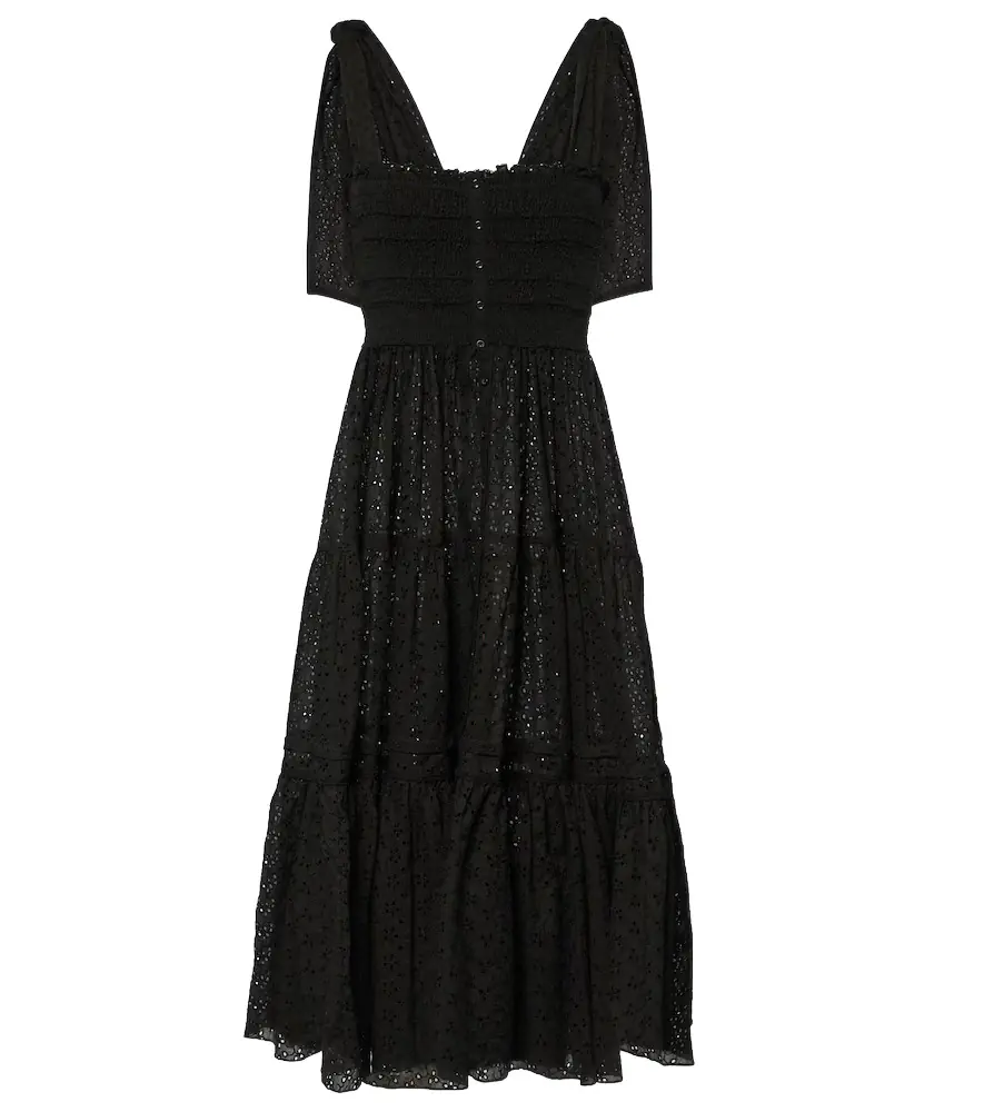 Poupette St Barth Triny cotton midi dress | Image 1 Poupette St Barth Triny cotton midi dress | Image 1