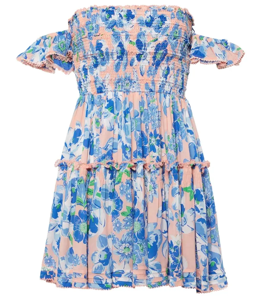 Poupette St Barth Aurora floral minidress