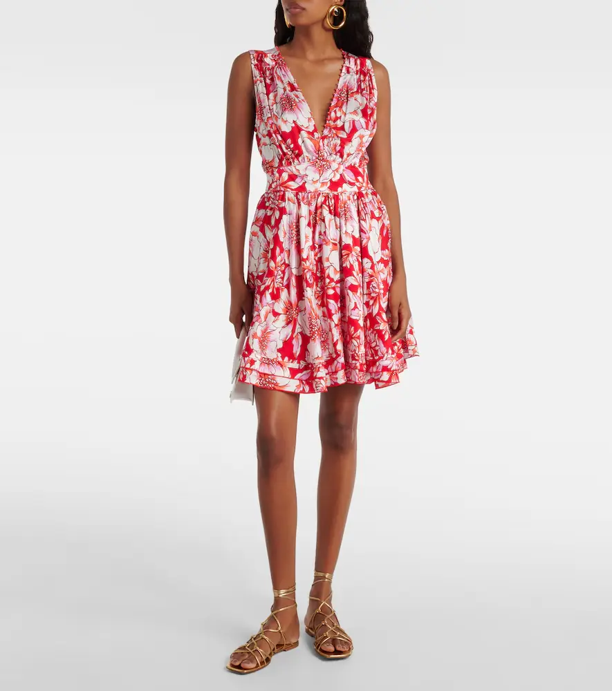 Poupette St Barth Bessie floral minidress | Thumbnail 4