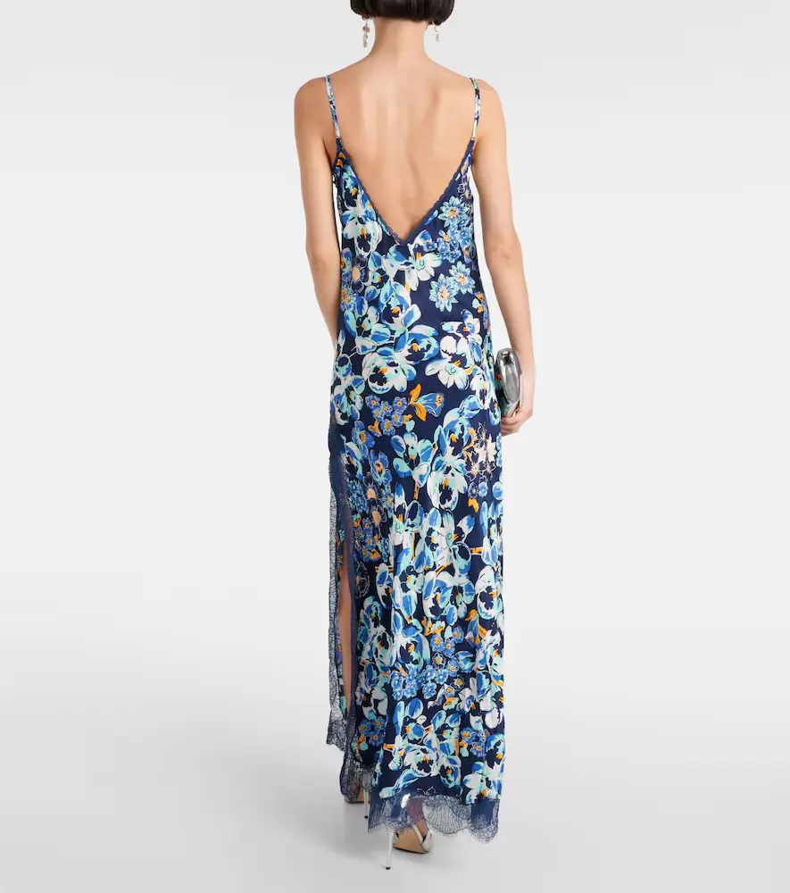 Poupette St Barth Floral lace-trimmed slip dress | Thumbnail 3