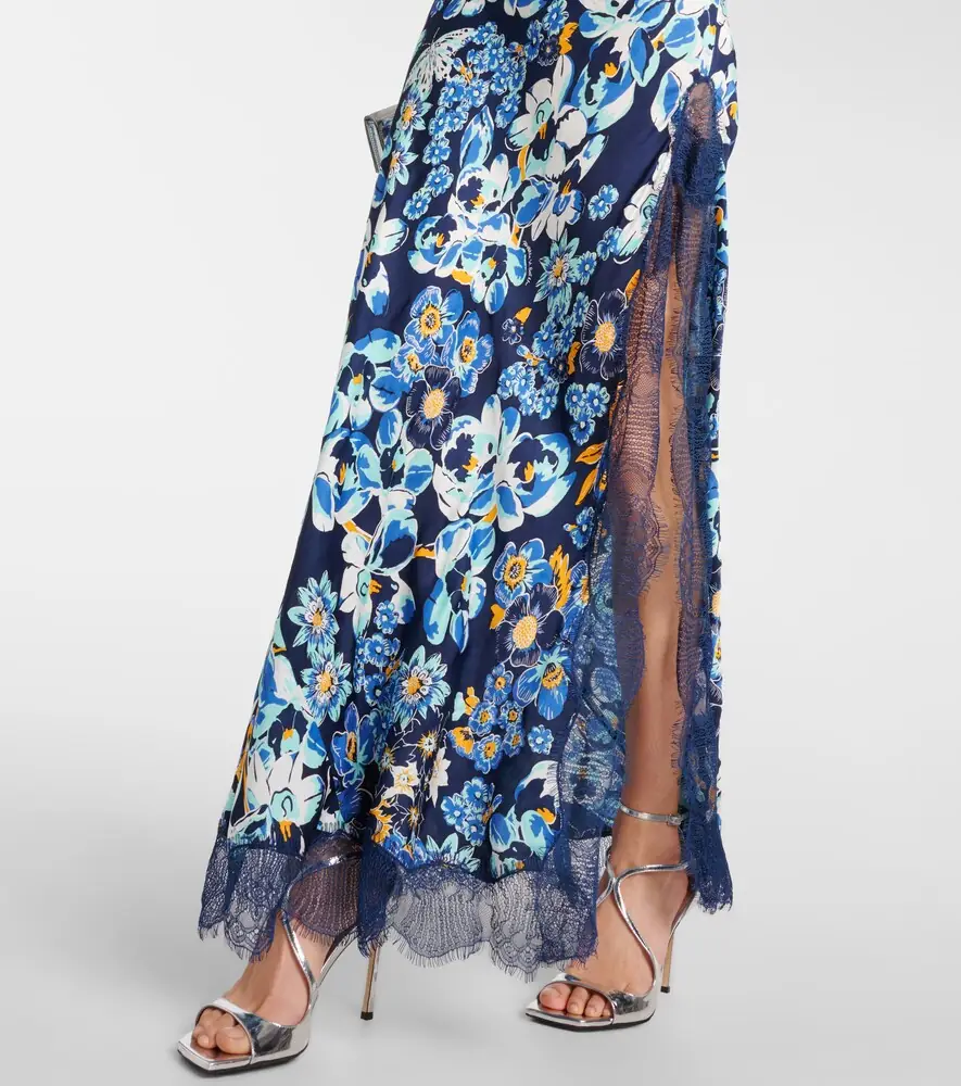 Poupette St Barth Floral lace-trimmed slip dress | Thumbnail 6