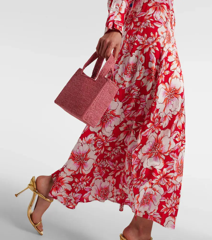Poupette St Barth Ilona gathered floral midi dress | Thumbnail 4