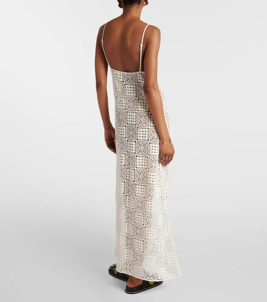 SIR. Crochet cotton maxi dress | Thumbnail 3