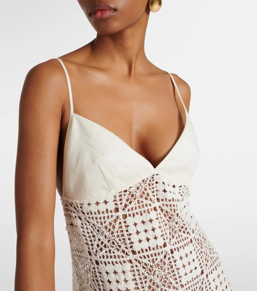 SIR. Crochet cotton maxi dress | Thumbnail 4
