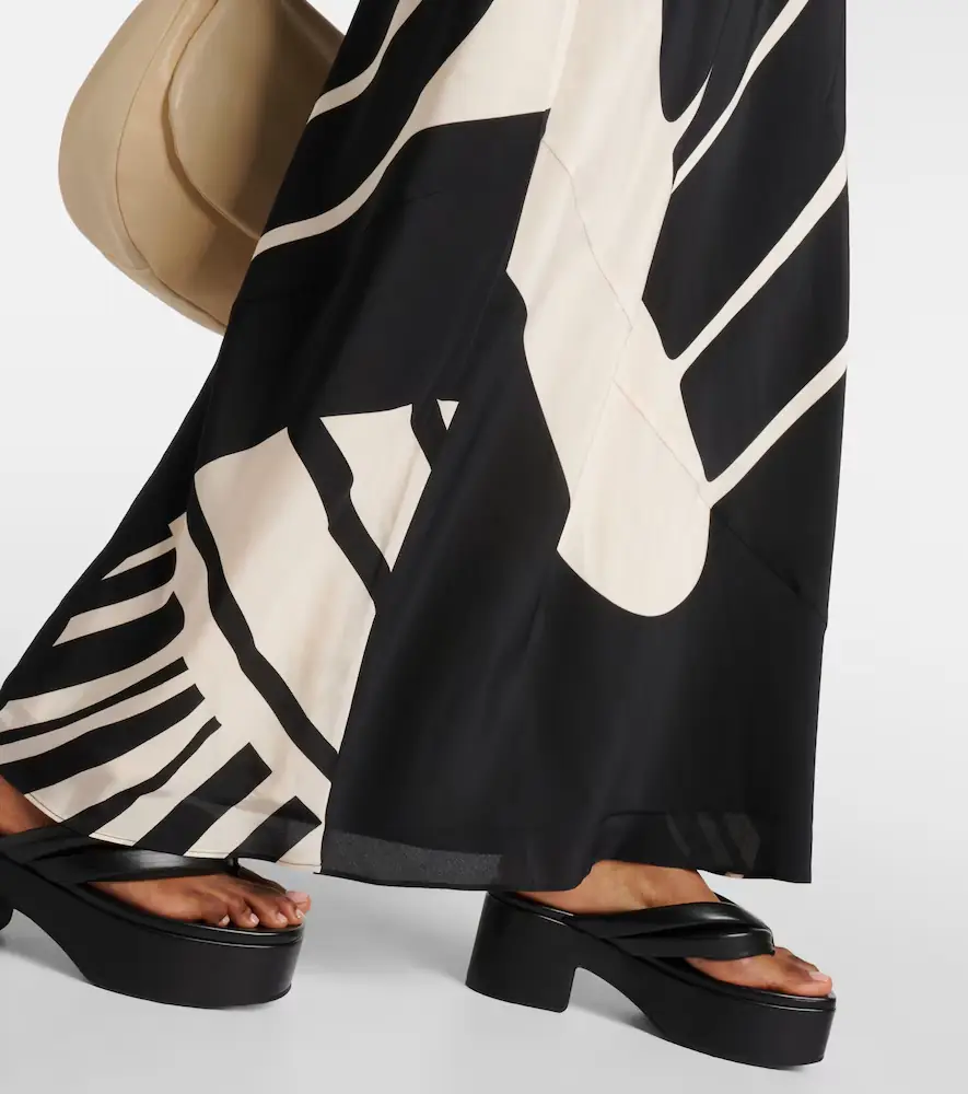 SIR. Arte printed silk satin maxi dress | Thumbnail 5