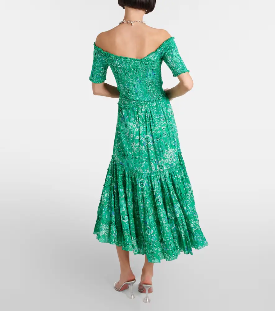 Poupette St Barth Soledad floral midi dress | Thumbnail 3