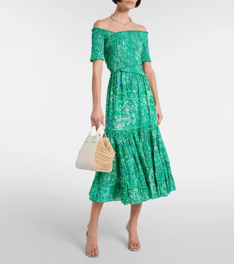 Poupette St Barth Soledad floral midi dress | Thumbnail 5