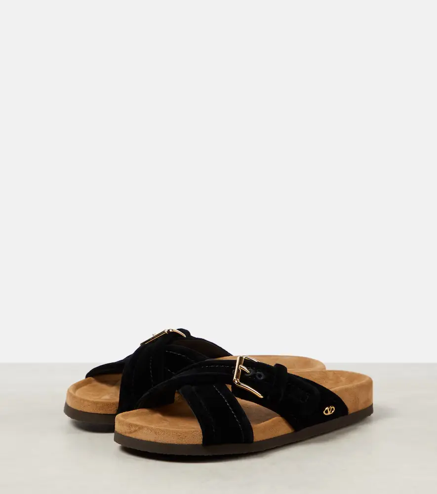Valentino Garavani Fussfriend velvet sandals | Thumbnail 3