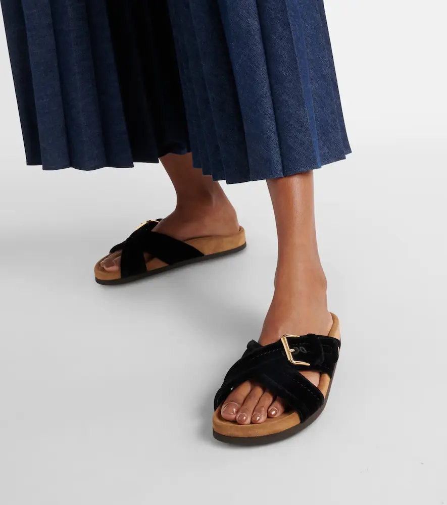 Valentino Garavani Fussfriend velvet sandals | Thumbnail 5