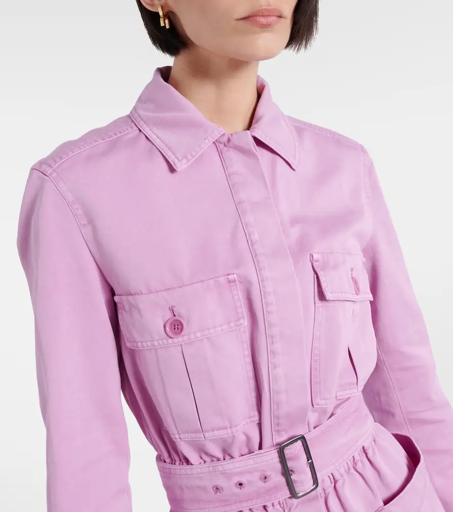Max Mara Visiera cotton drill playsuit | Thumbnail 5 Max Mara Visiera cotton drill playsuit | Thumbnail 5