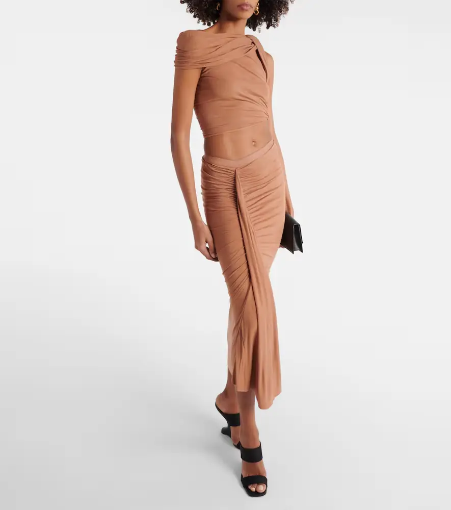 Rick Owens Lilies Sienna jersey crop top | Thumbnail 4
