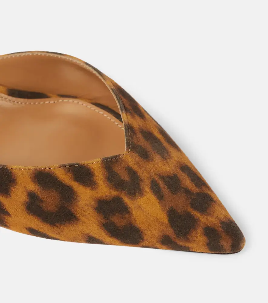 Aquazzura Beyond animal-print leather slingback pumps | Thumbnail 2