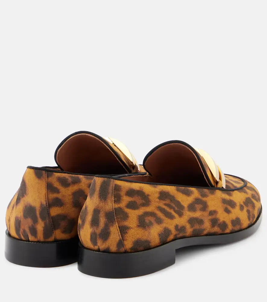 Aquazzura Brandi leopard-print leather loafers | Thumbnail 3