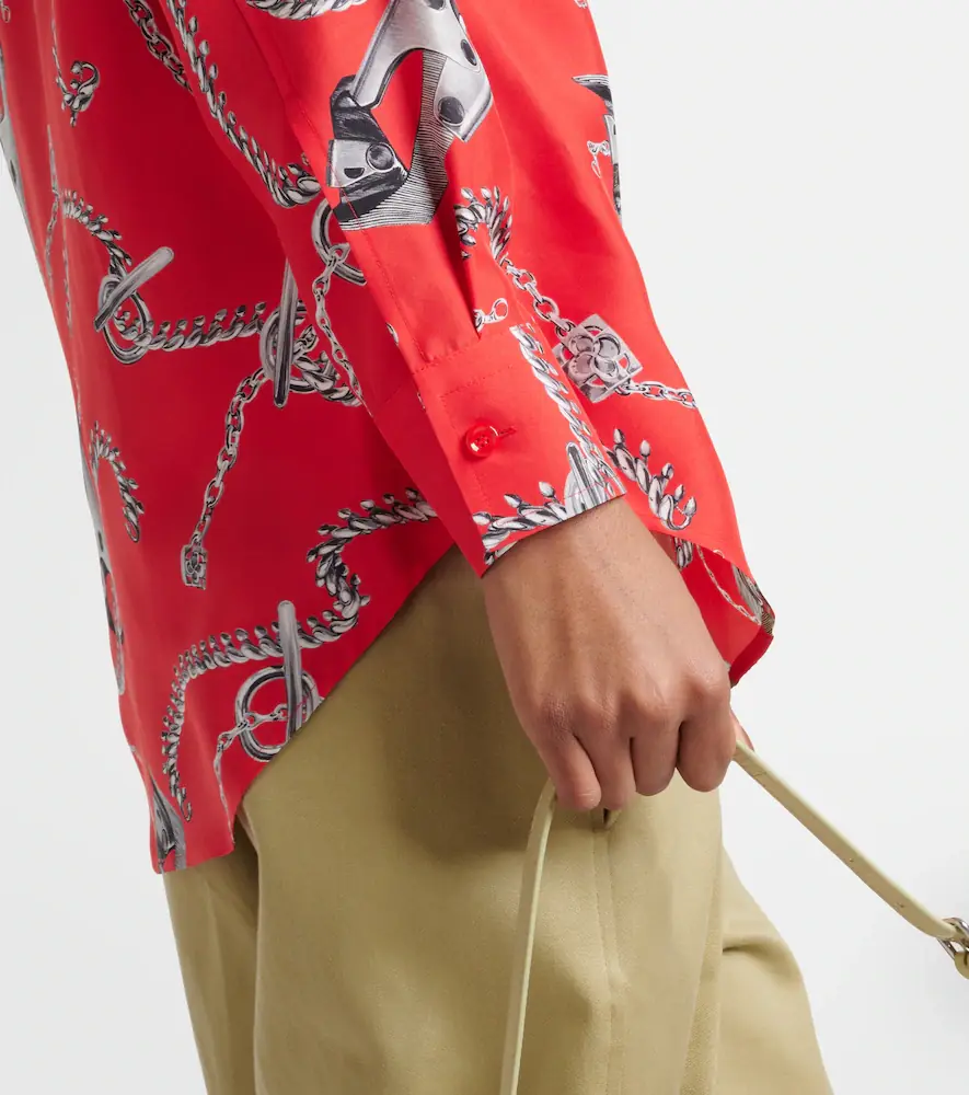 Burberry Printed silk shirt | Thumbnail 4