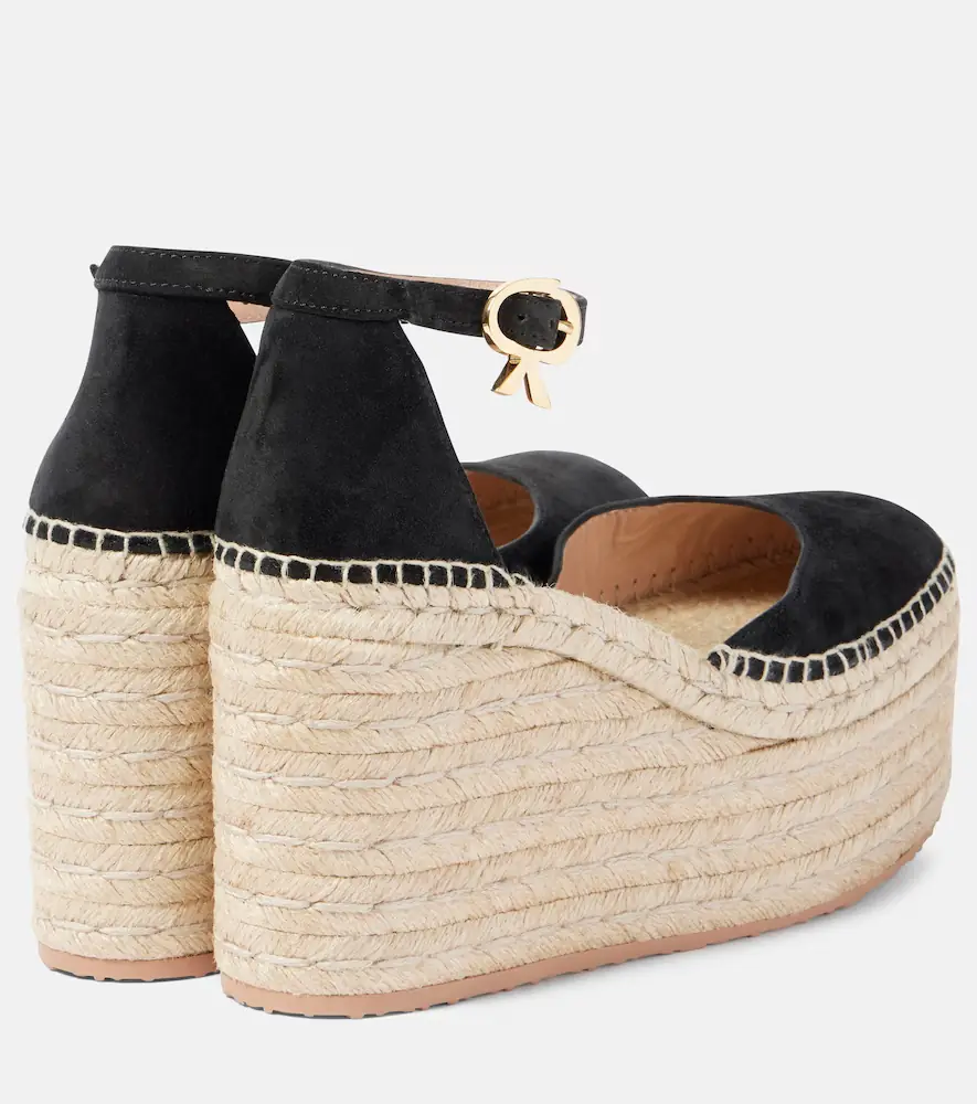 Gianvito Rossi Suede platform espadrille wedges | Thumbnail 2 Gianvito Rossi Suede platform espadrille wedges | Thumbnail 2