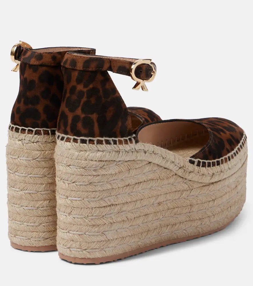 Gianvito Rossi Leopard-print suede espadrille wedges | Thumbnail 2 Gianvito Rossi Leopard-print suede espadrille wedges | Thumbnail 2