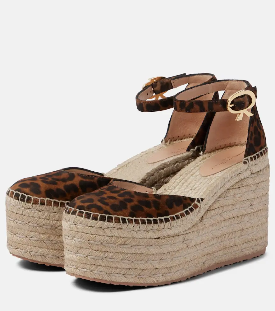 Gianvito Rossi Leopard-print suede espadrille wedges | Thumbnail 4 Gianvito Rossi Leopard-print suede espadrille wedges | Thumbnail 4