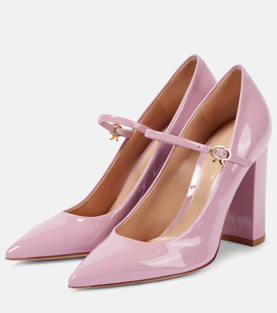 Gianvito Rossi Ribbon Jane patent leather pumps | Thumbnail 3