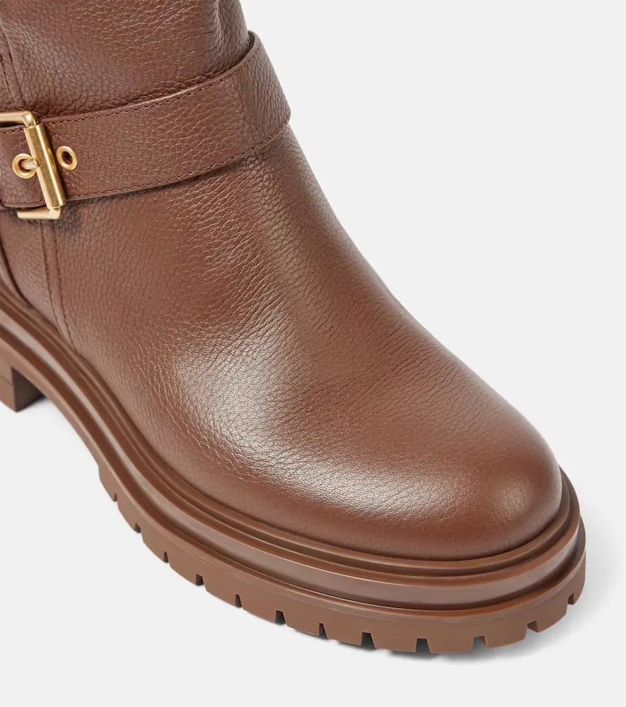 Gianvito Rossi Thiago leather biker boots | Thumbnail 2