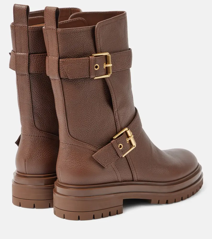 Gianvito Rossi Thiago leather biker boots | Thumbnail 4