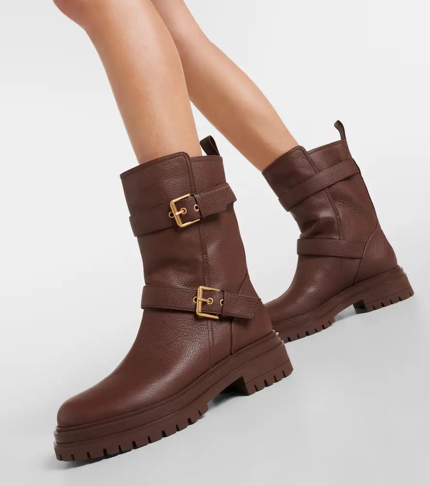 Gianvito Rossi Thiago leather biker boots | Thumbnail 6
