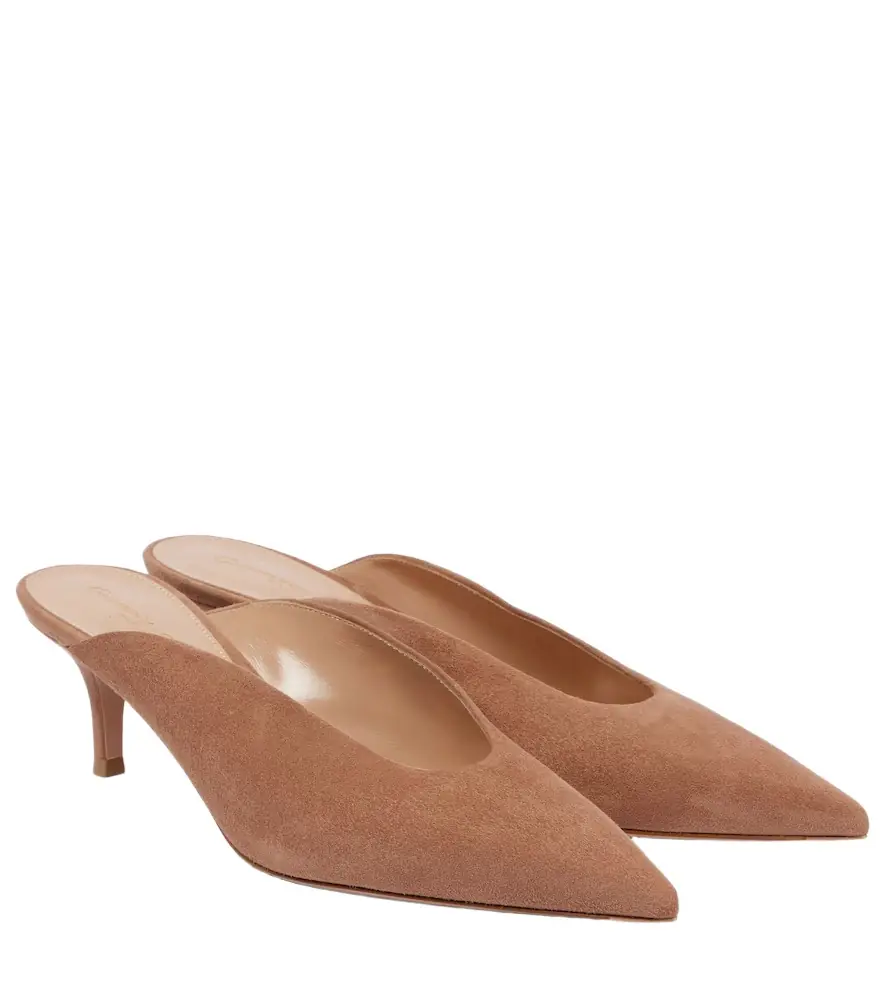 Gianvito Rossi Suede mules