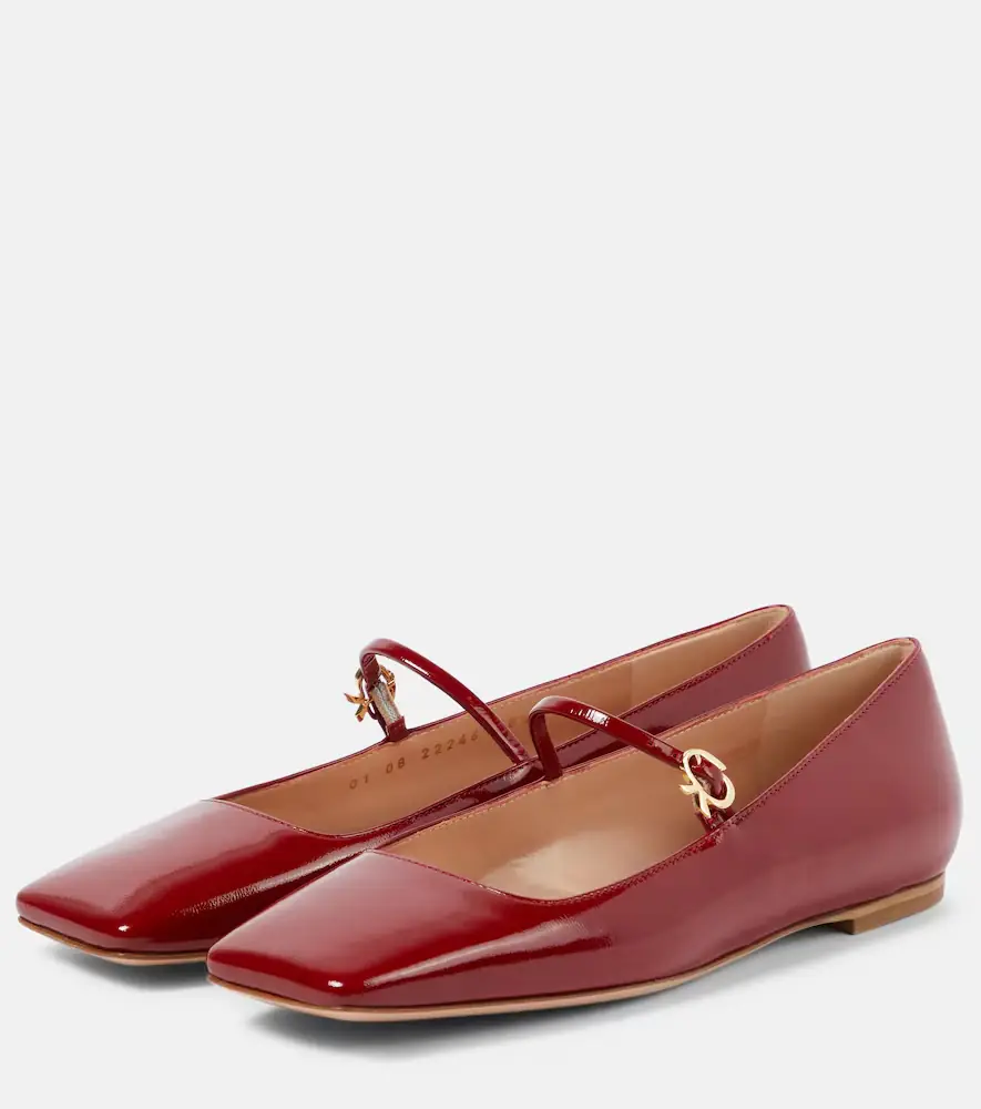 Gianvito Rossi Christina patent leather Mary Jane flats | Thumbnail 3