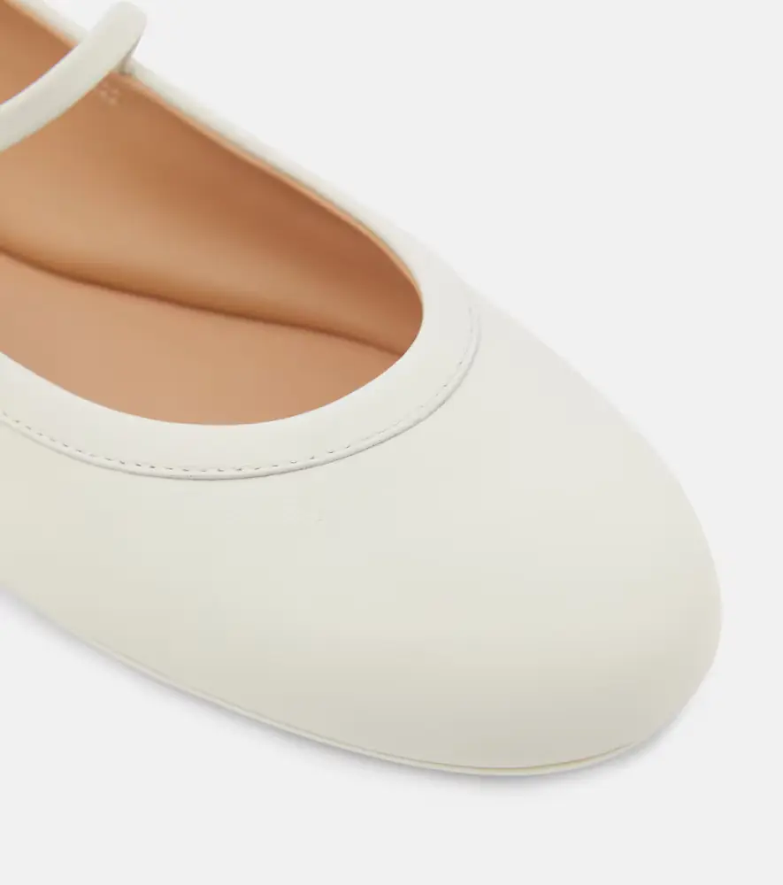 Gianvito Rossi Carla leather Mary Jane flats | Thumbnail 3