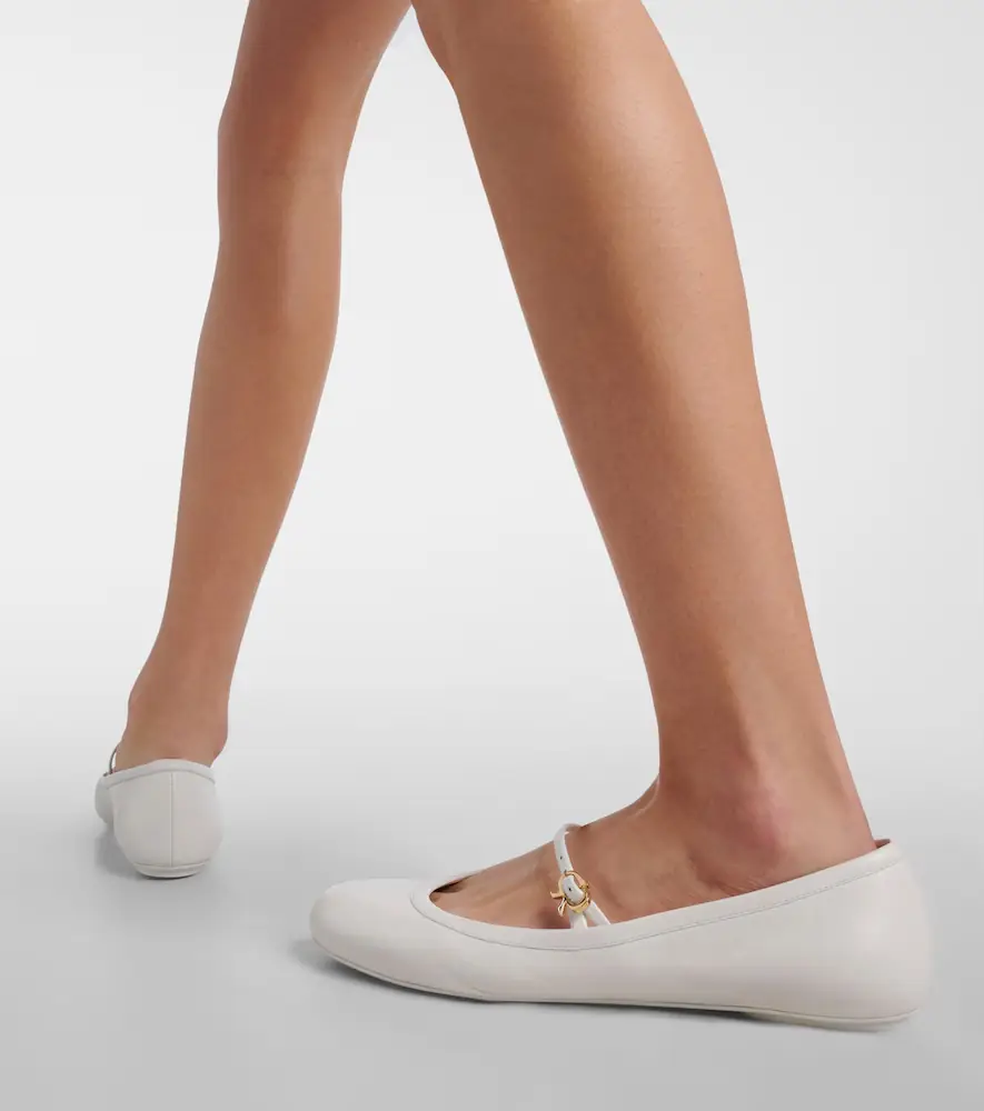 Gianvito Rossi Carla leather Mary Jane flats | Thumbnail 5