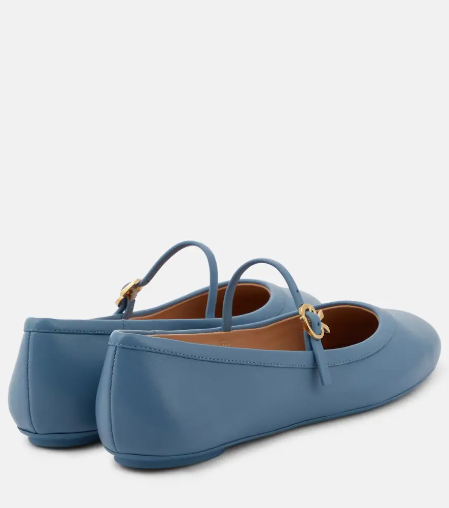 Gianvito Rossi Carla leather Mary Jane flats | Thumbnail 2