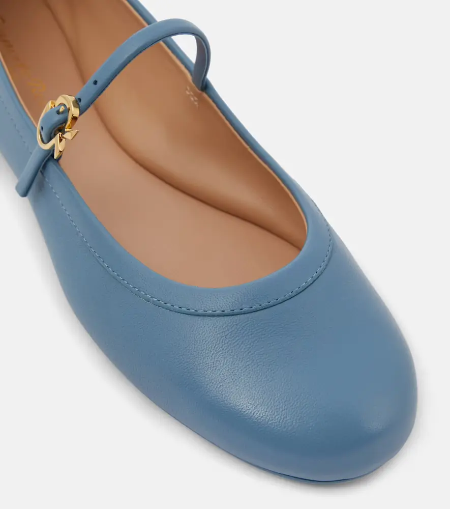 Gianvito Rossi Carla leather Mary Jane flats | Thumbnail 3