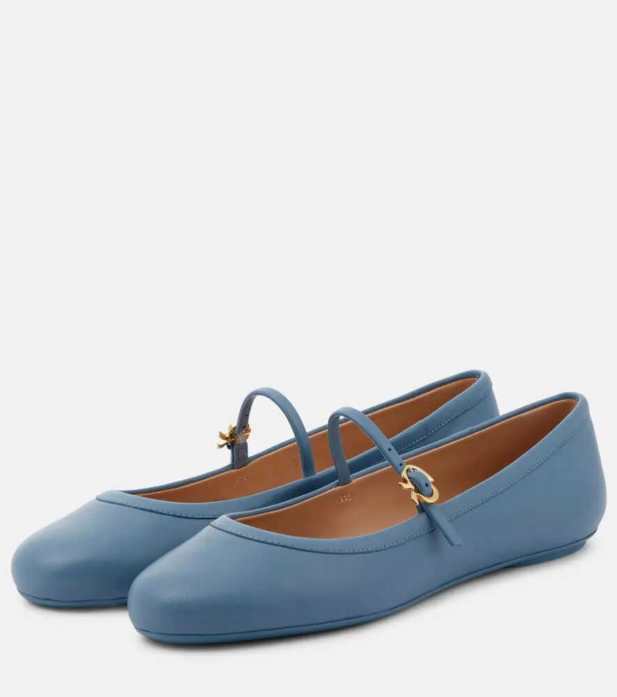 Gianvito Rossi Carla leather Mary Jane flats | Thumbnail 4