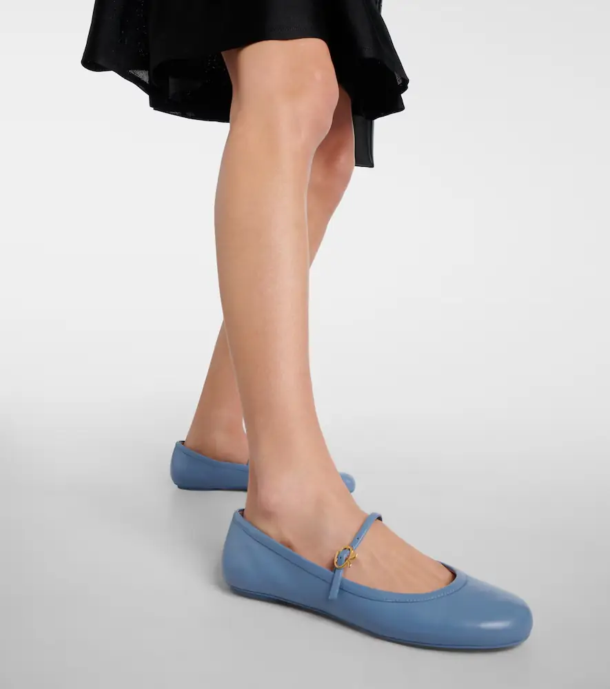 Gianvito Rossi Carla leather Mary Jane flats | Thumbnail 7