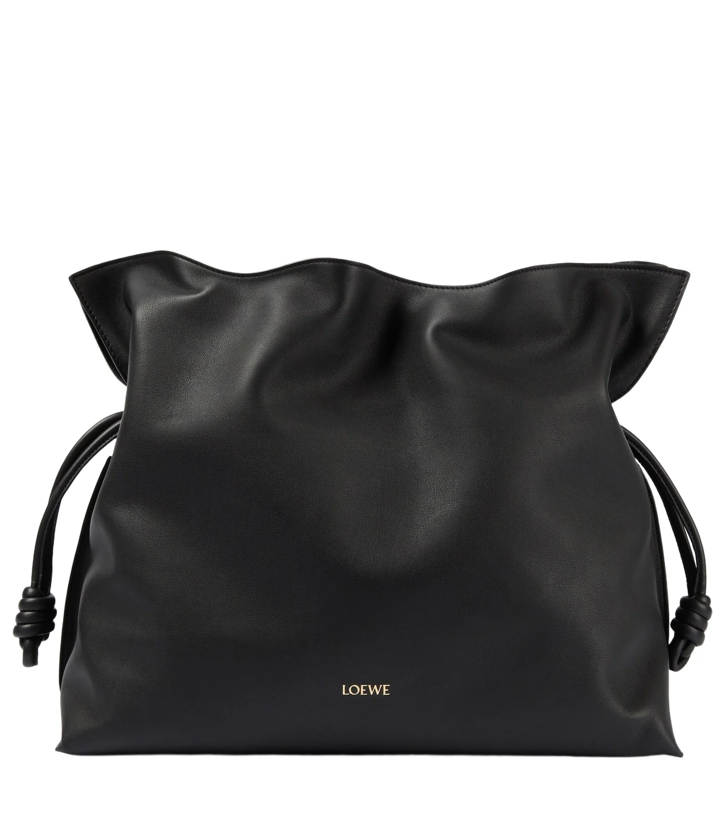 Flamenco XL leather clutch
