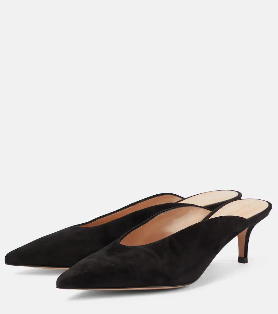 Gianvito Rossi Suede mules | Thumbnail 4