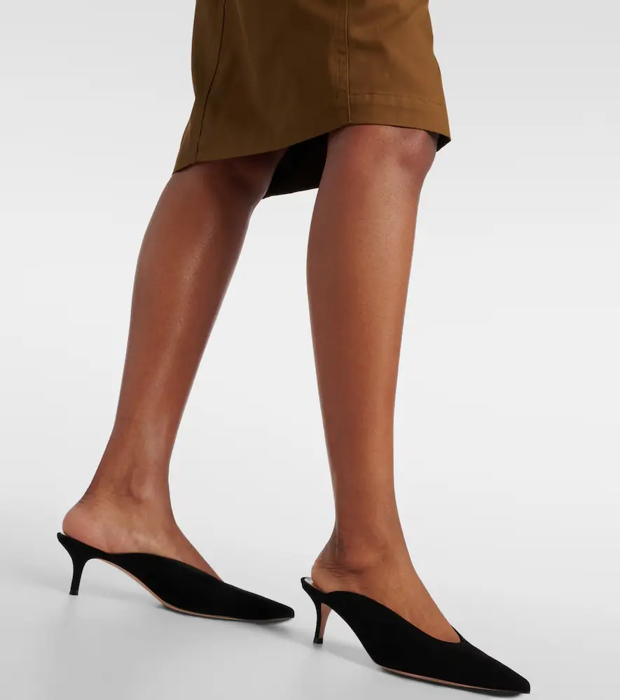 Gianvito Rossi Suede mules | Thumbnail 5