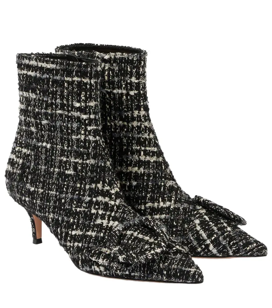 Gianvito Rossi Bouclé ankle boots