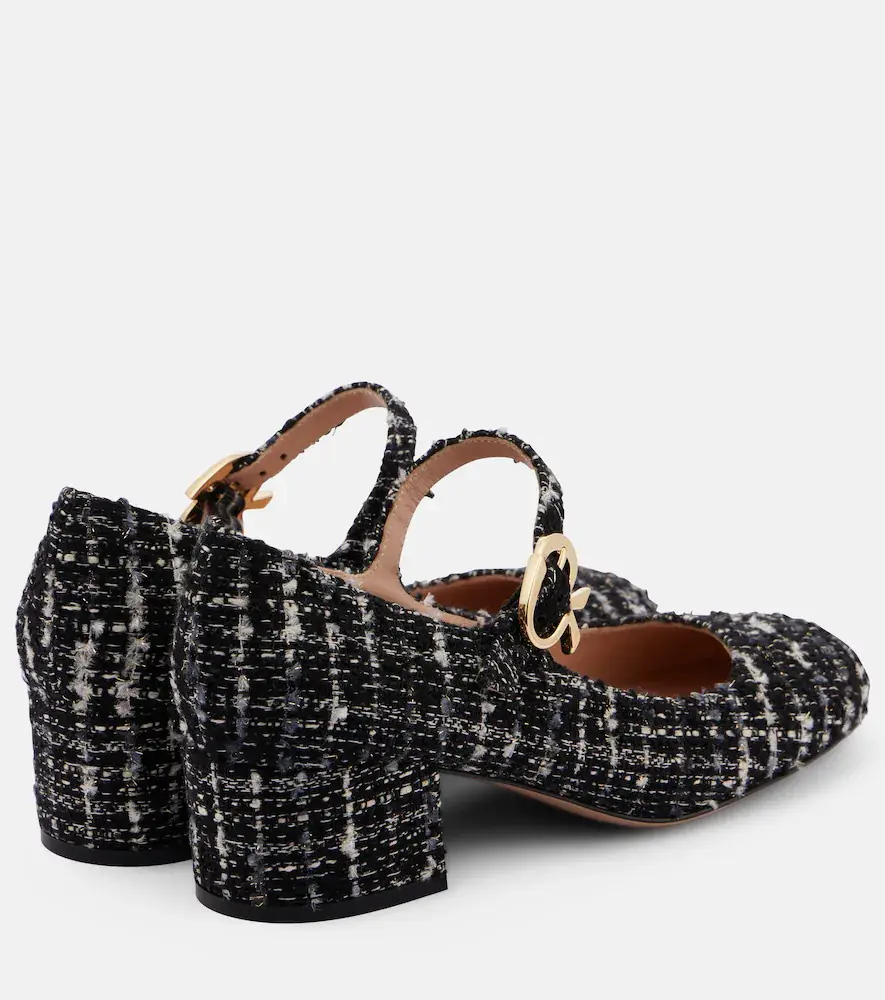 Gianvito Rossi Mary Ribbon 45 bouclé Mary Jane pumps | Thumbnail 2 Gianvito Rossi Mary Ribbon 45 bouclé Mary Jane pumps | Thumbnail 2