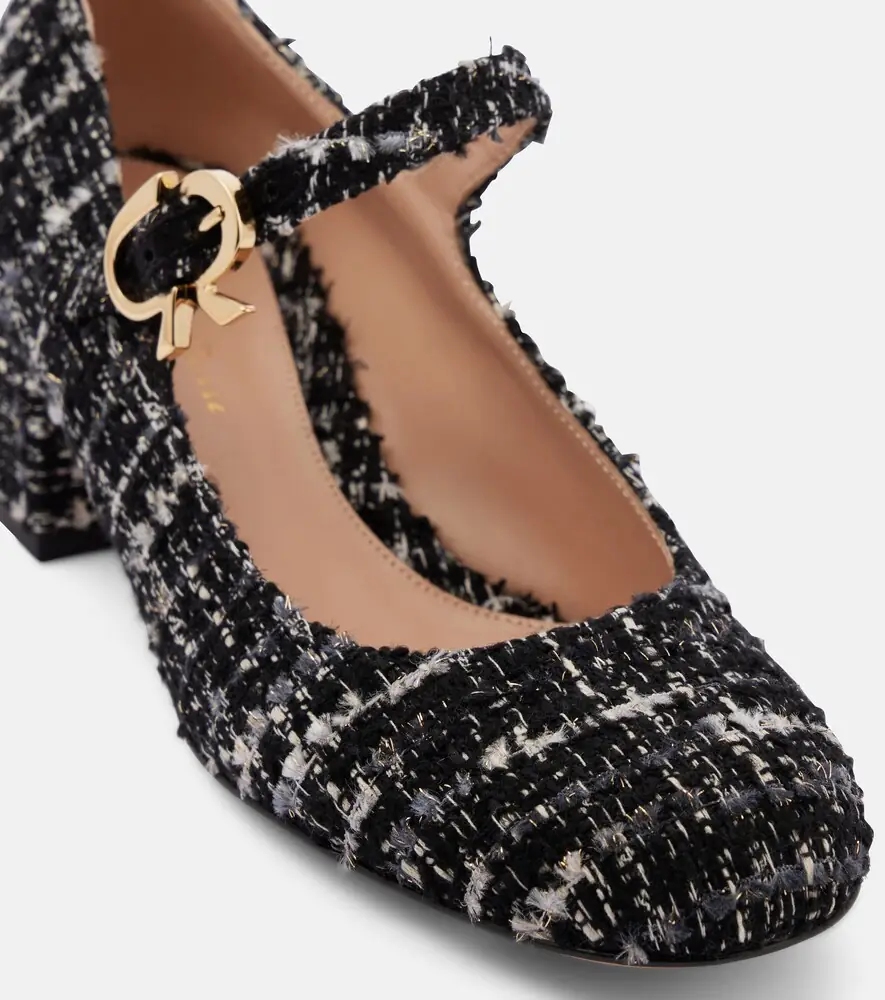 Gianvito Rossi Mary Ribbon 45 bouclé Mary Jane pumps | Thumbnail 4 Gianvito Rossi Mary Ribbon 45 bouclé Mary Jane pumps | Thumbnail 4