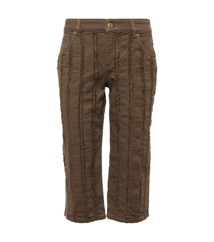BLUMARINE Low-rise cotton-blend cropped pants | Image 1 BLUMARINE Low-rise cotton-blend cropped pants | Image 1