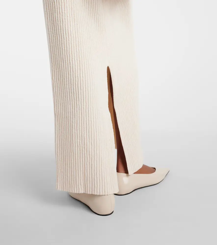 TOTEME Cotton-blend bouclé maxi skirt | Thumbnail 3