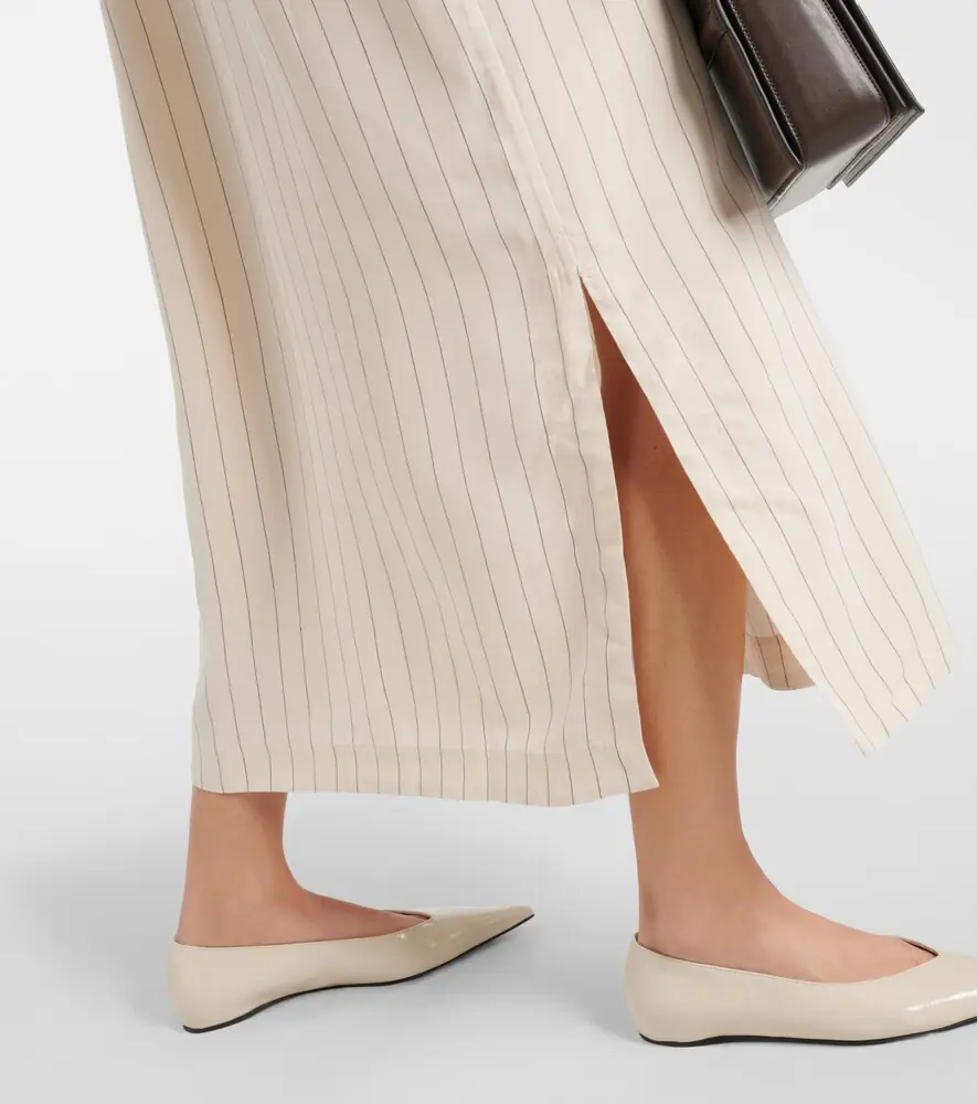 TOTEME Pinstriped midi shirt dress | Thumbnail 5