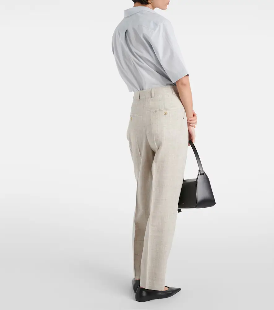 TOTEME Pleated tailored straight pants | Thumbnail 2