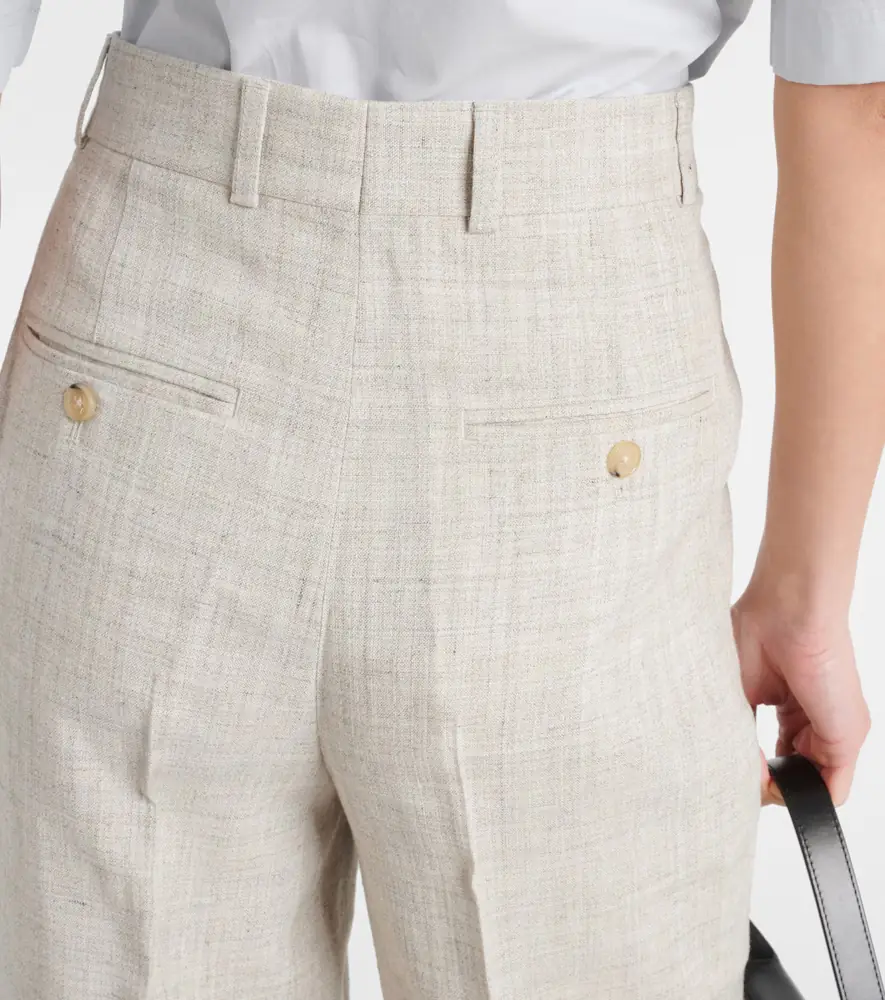 TOTEME Pleated tailored straight pants | Thumbnail 5