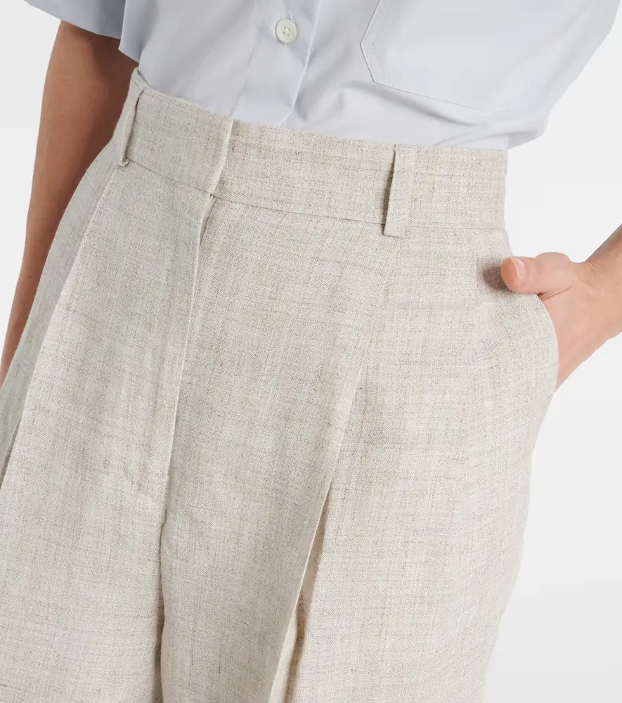 TOTEME Pleated tailored straight pants | Thumbnail 6