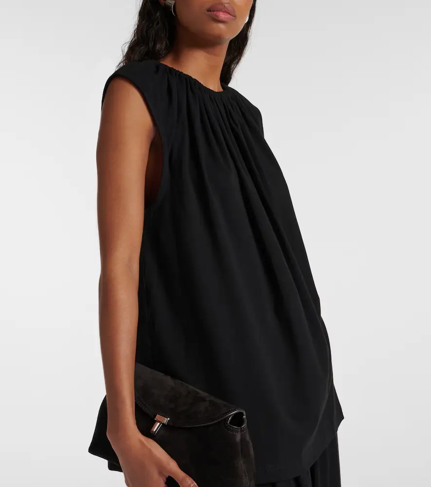 TOTEME Gathered jersey top | Thumbnail 2 TOTEME Gathered jersey top | Thumbnail 2